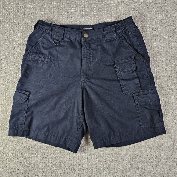 5.11 Tactical Other - 511 Tactical Shorts Mens Size 34 Cargo Pockets Ripstop Conceal Casual Navy Blue